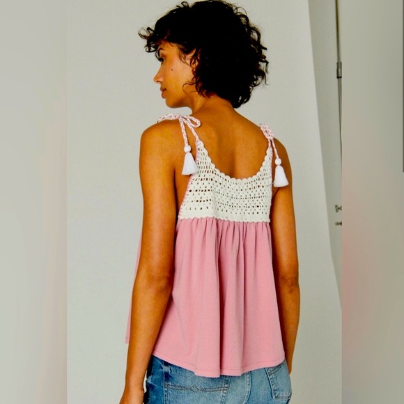 NWT Lucky Brand crochet tank - Medium - Picture 2 of 3
